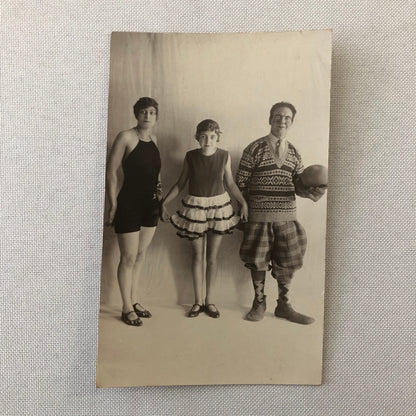 Circus Performer Clown Real photo Postcard Post Card RPPC