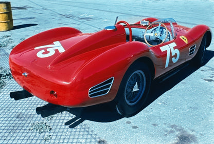 35MM Vintage Photo Slide Vintage Ferrari Racing Car 1977