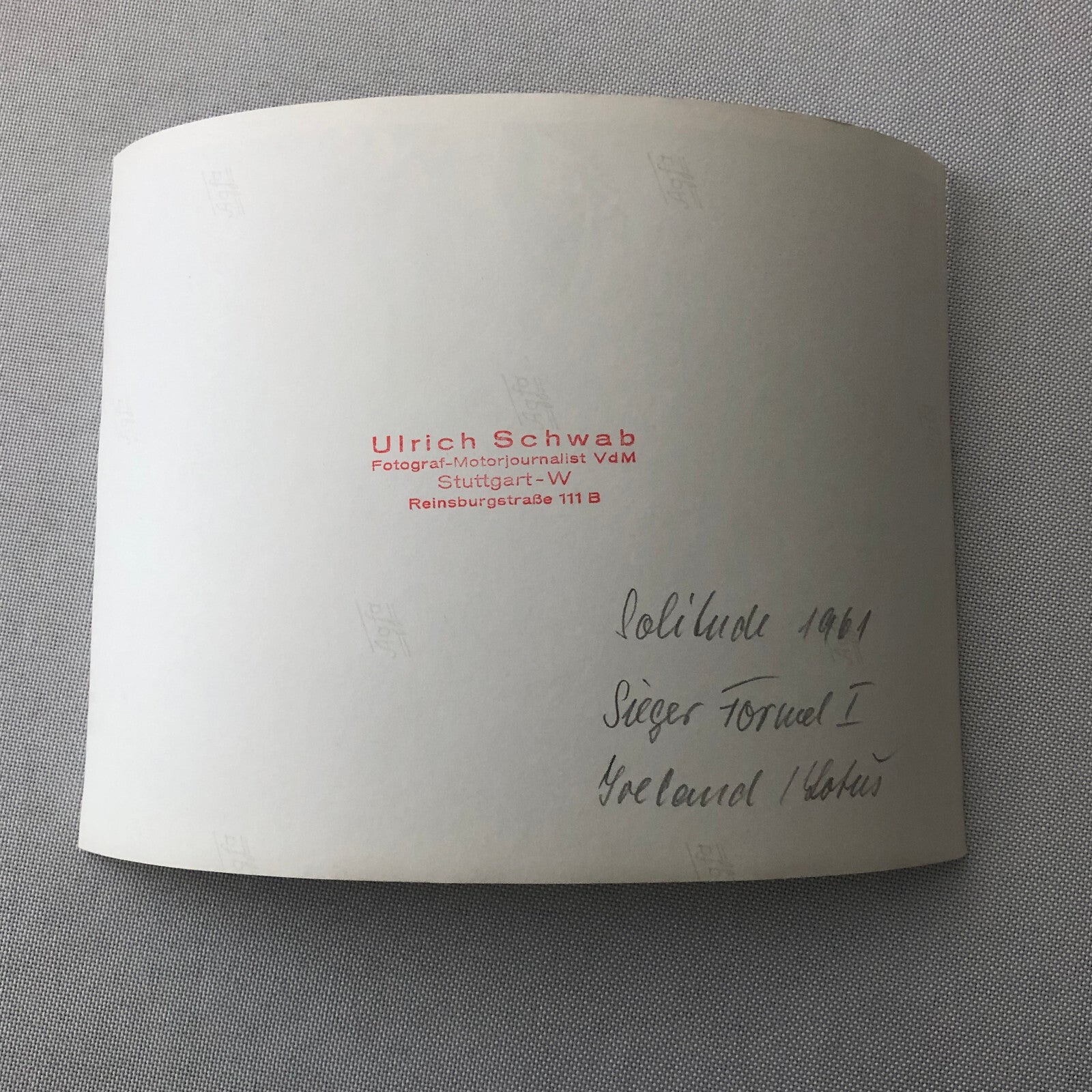 Vintage Solitude Grand Prix Racing Photo Photograph 1961 Innes Ireland Lotus