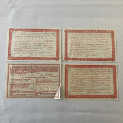 Independent Order of Odd Fellows Official Membership Certificate Document Lot 4x
