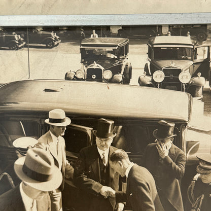 Press Photo Photograph President Herbert Hoover Limousine Car Automobile 1931