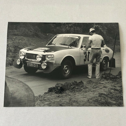 Vintage Rally Racing Photo Photograph 1974 Rallye du Bandama Peugeot Car 