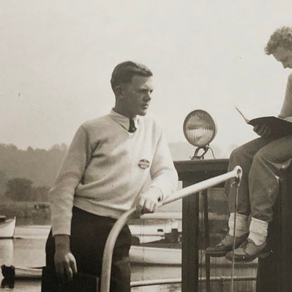 Press Photo Photograph Rutgers College Students Live on Yacht Boat NJ New Jersey