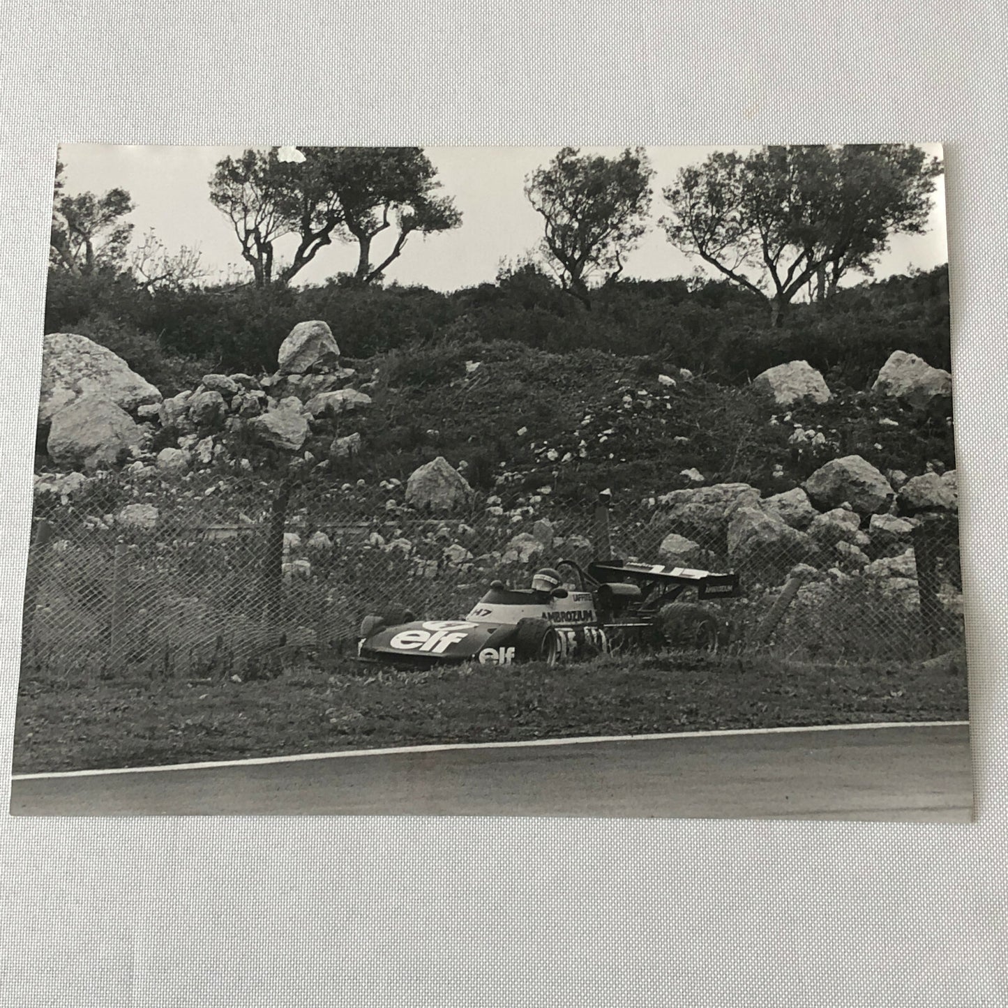 Vintage 1975 Formula 2 F2 Racing Photo Photograph Estoril Jacques Laffite ELF 