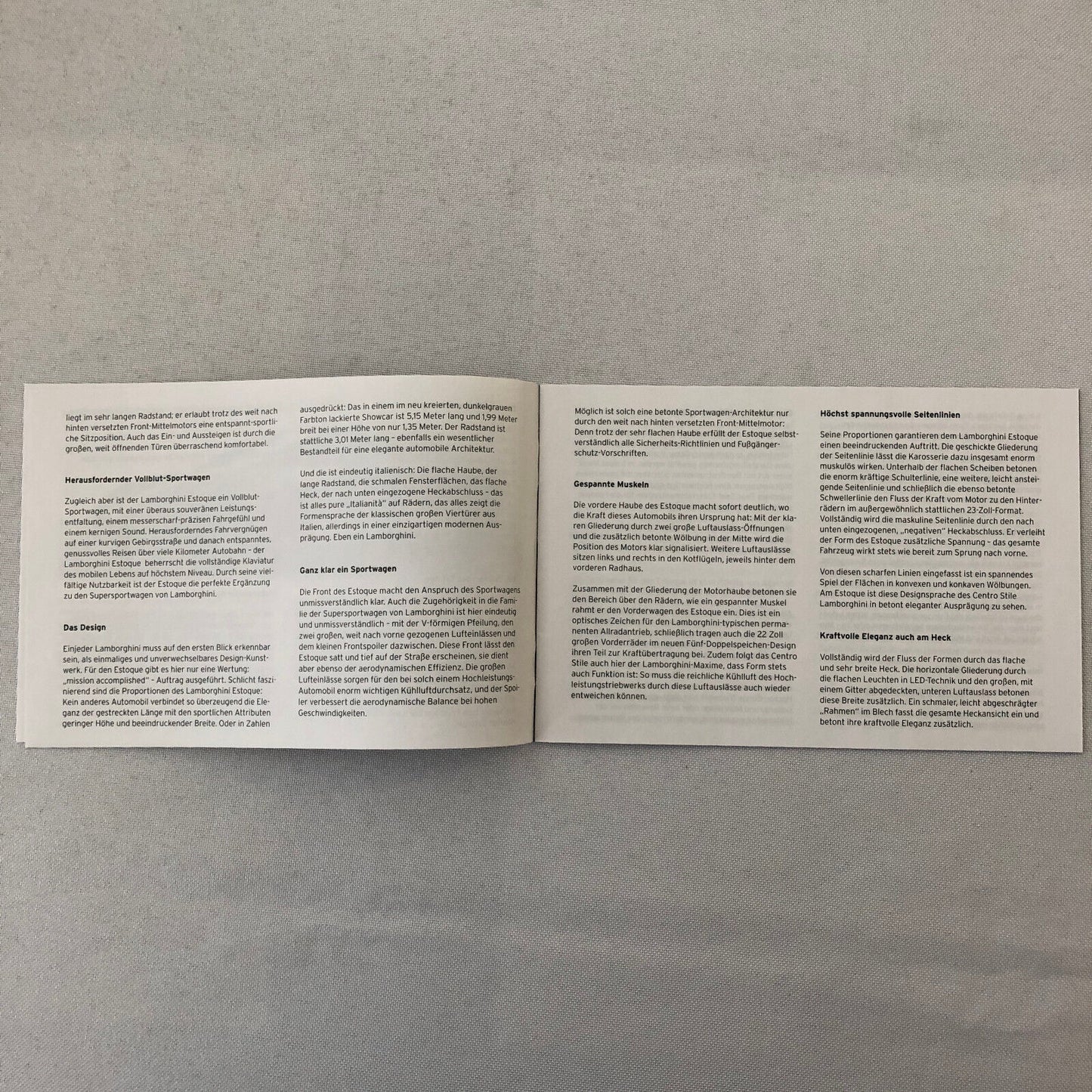 Lamborghini Press Kit Brochure with CD Estoque Concept Gallardo Murcielago