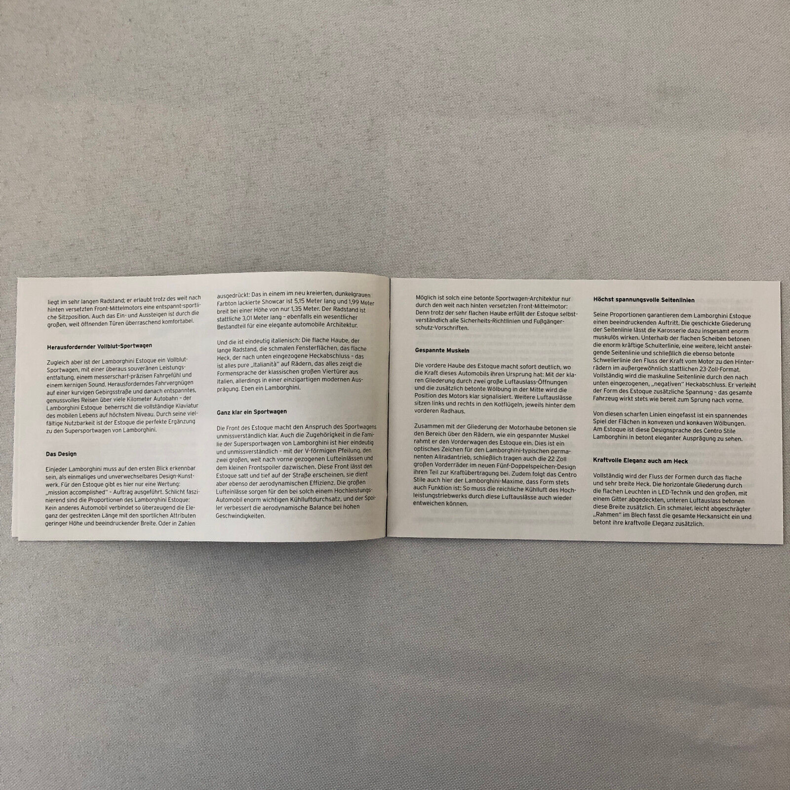 Lamborghini Press Kit Brochure with CD Estoque Concept Gallardo Murcielago