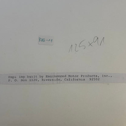 Vintage Dune Buggy Kit Car Photo Photograph EMPI Engineered Motor Products