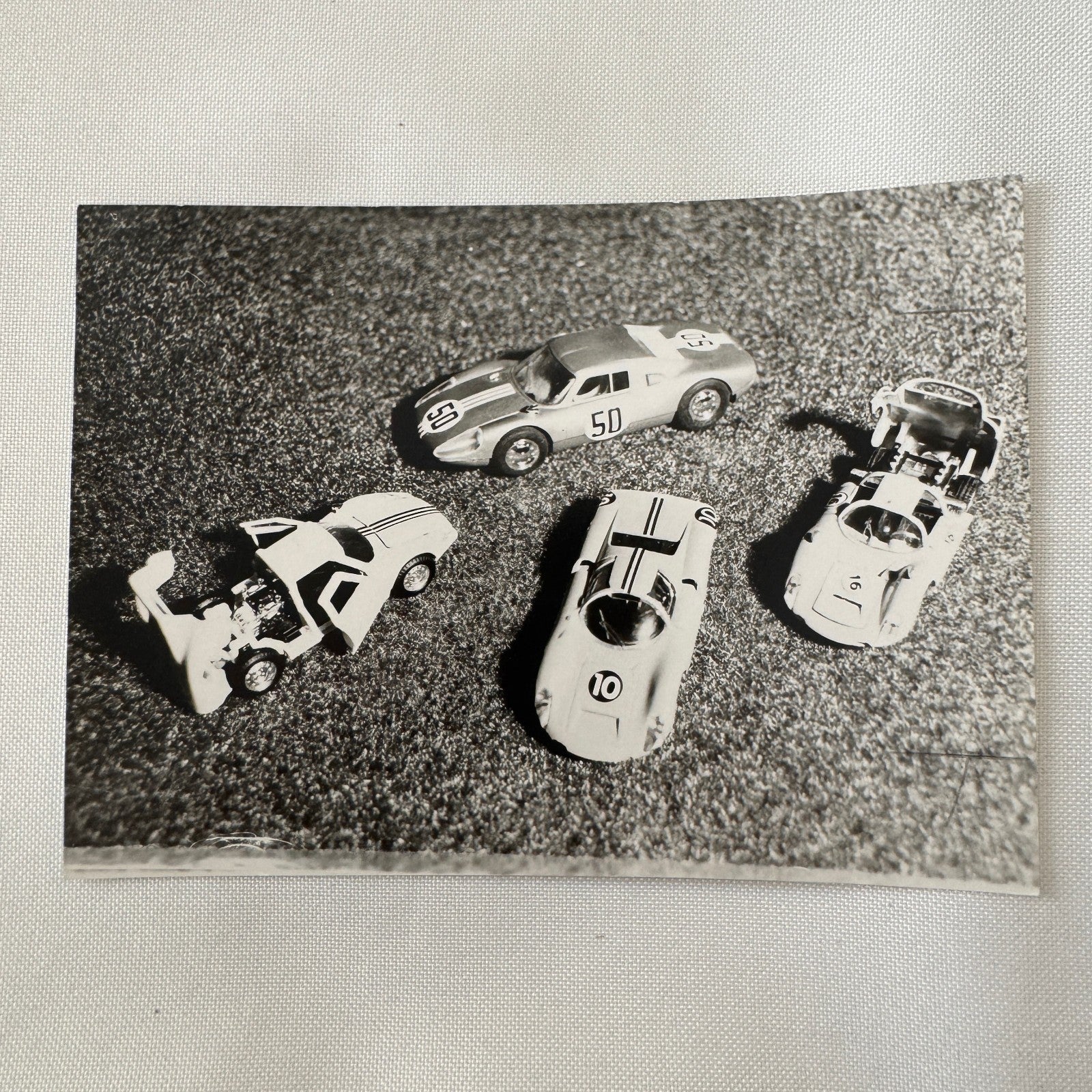 Vintage Porsche Toy Car Photo Photograph Print Lot 3x
