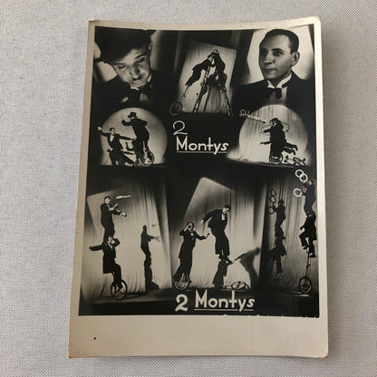 Circus Performers on Unicycle Juggling Comedy Photo Photograph 2 Montys