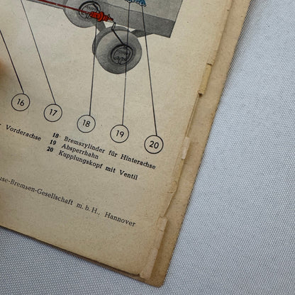 1953 Drivers Training Handbook Book German Germany Car Automobile