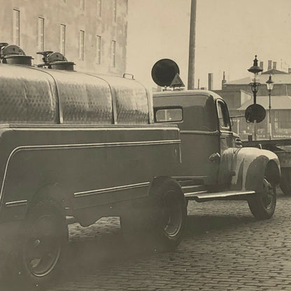 Antique Vintage Tanker Truck Photo Photograph - Denmark ? 