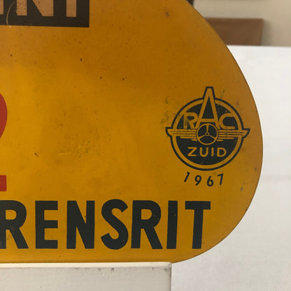 1967 RAC Zuid Brabant Grensrit Car Rally Rallye Participant Plate w/ Martini Ad