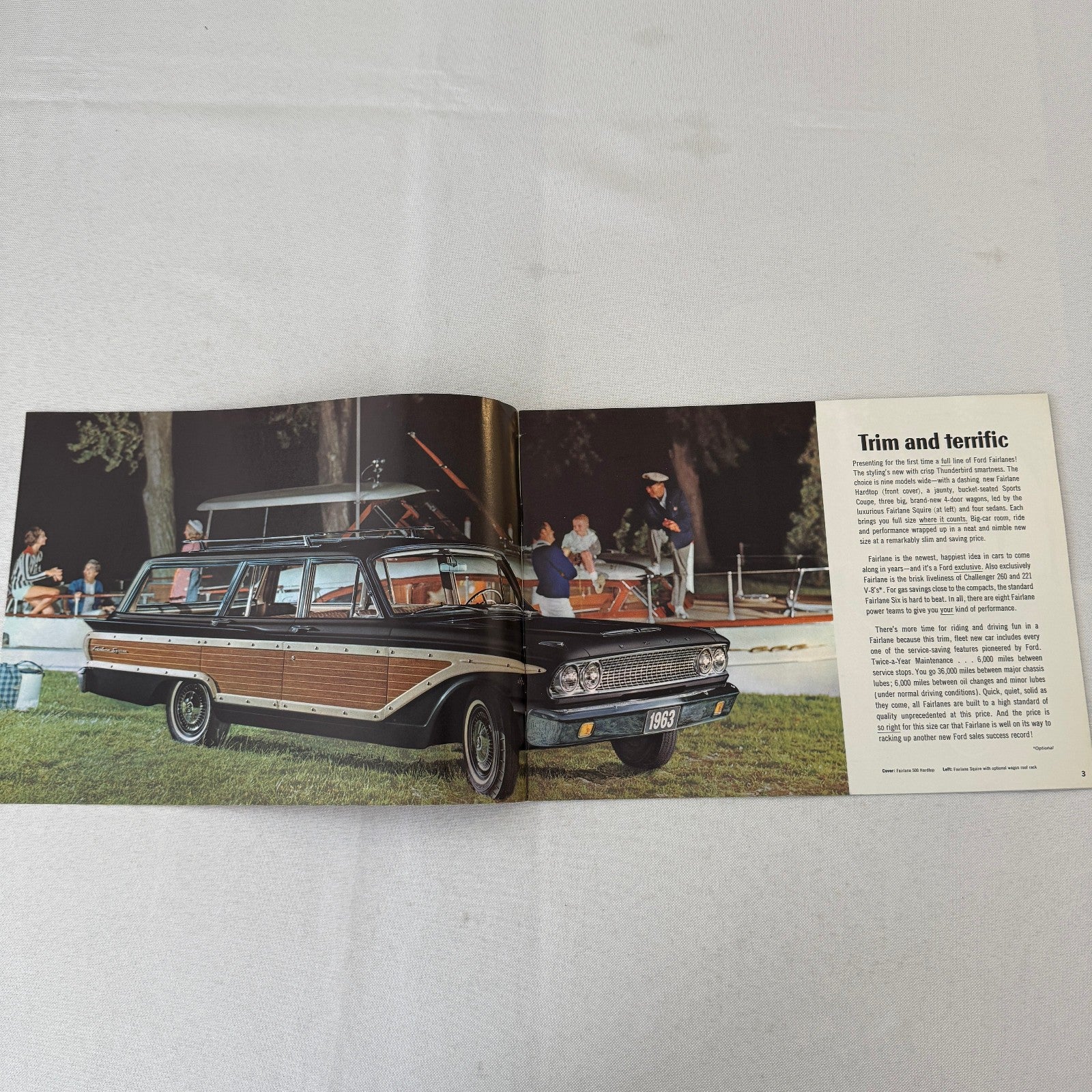 1963 Ford Fairlane Car Sales Brochure Catalog Canadian Fairlane 500 Wagon +