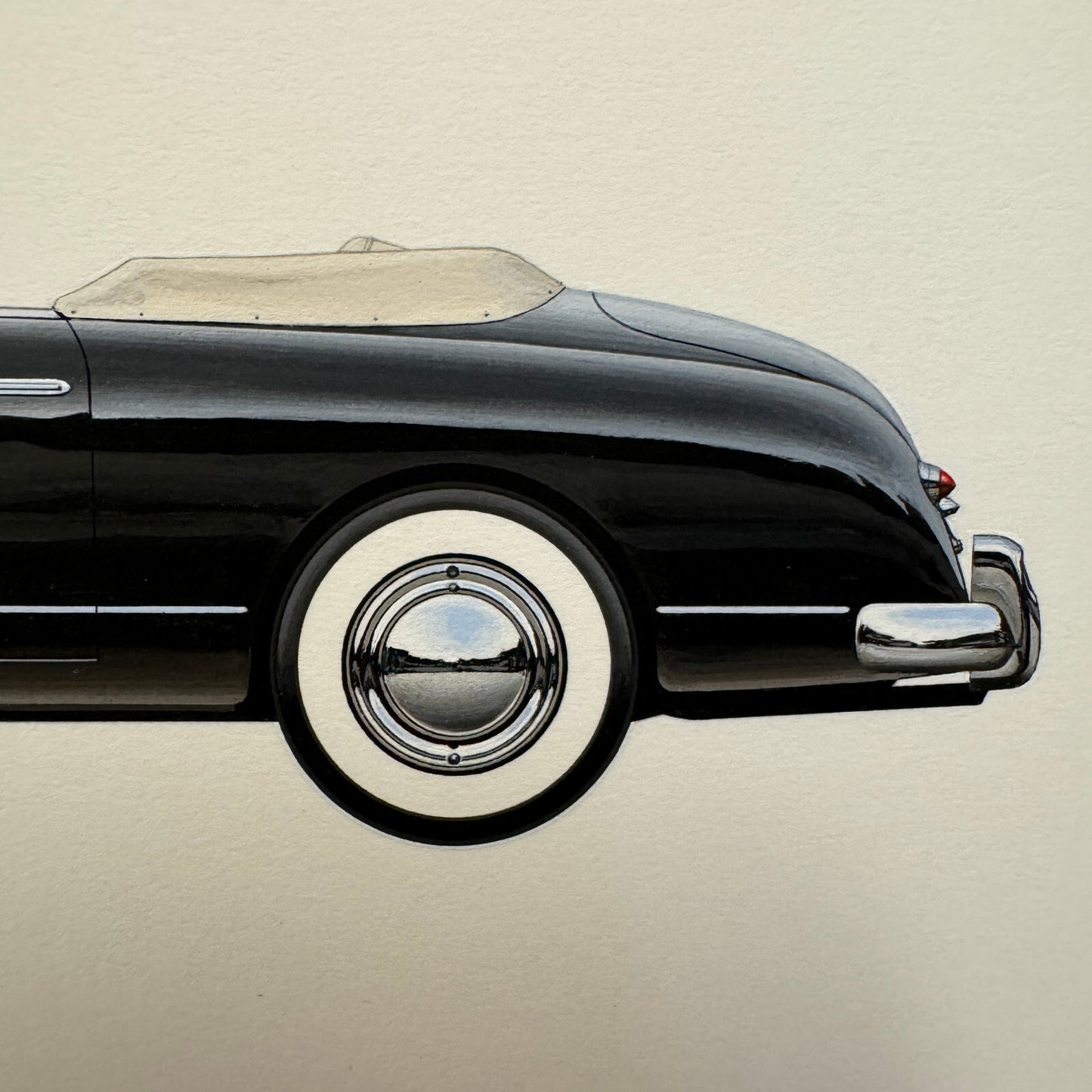 1952 Ford Comete Cabriolet Coachbuilder Automobile Illustration Art Drawing