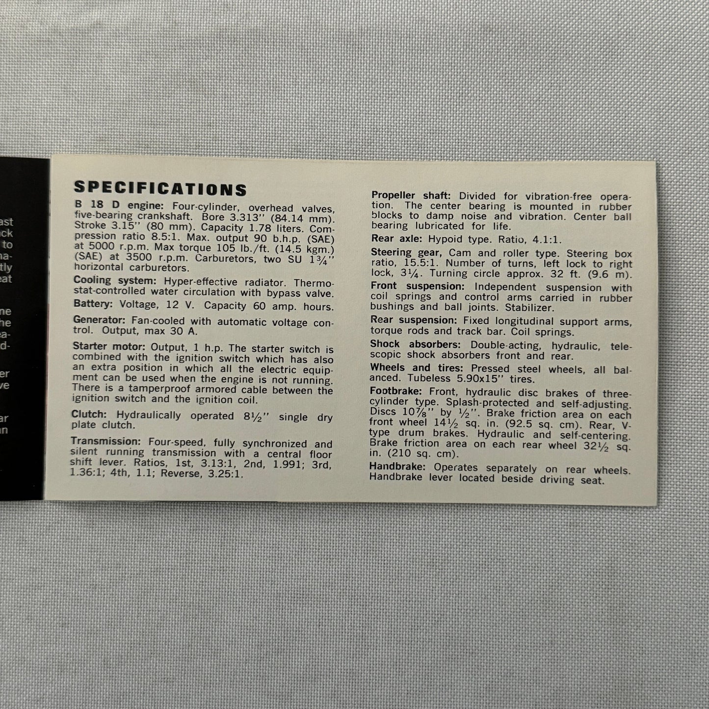 Volvo Canadian Series Car Sales Brochure Catalog Vintage Advertising