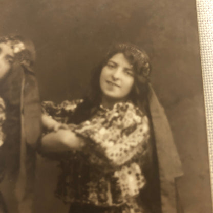 Circus Performer Women Dancers Acrobats Real Photo Postcard RPPC Hermanas Santos