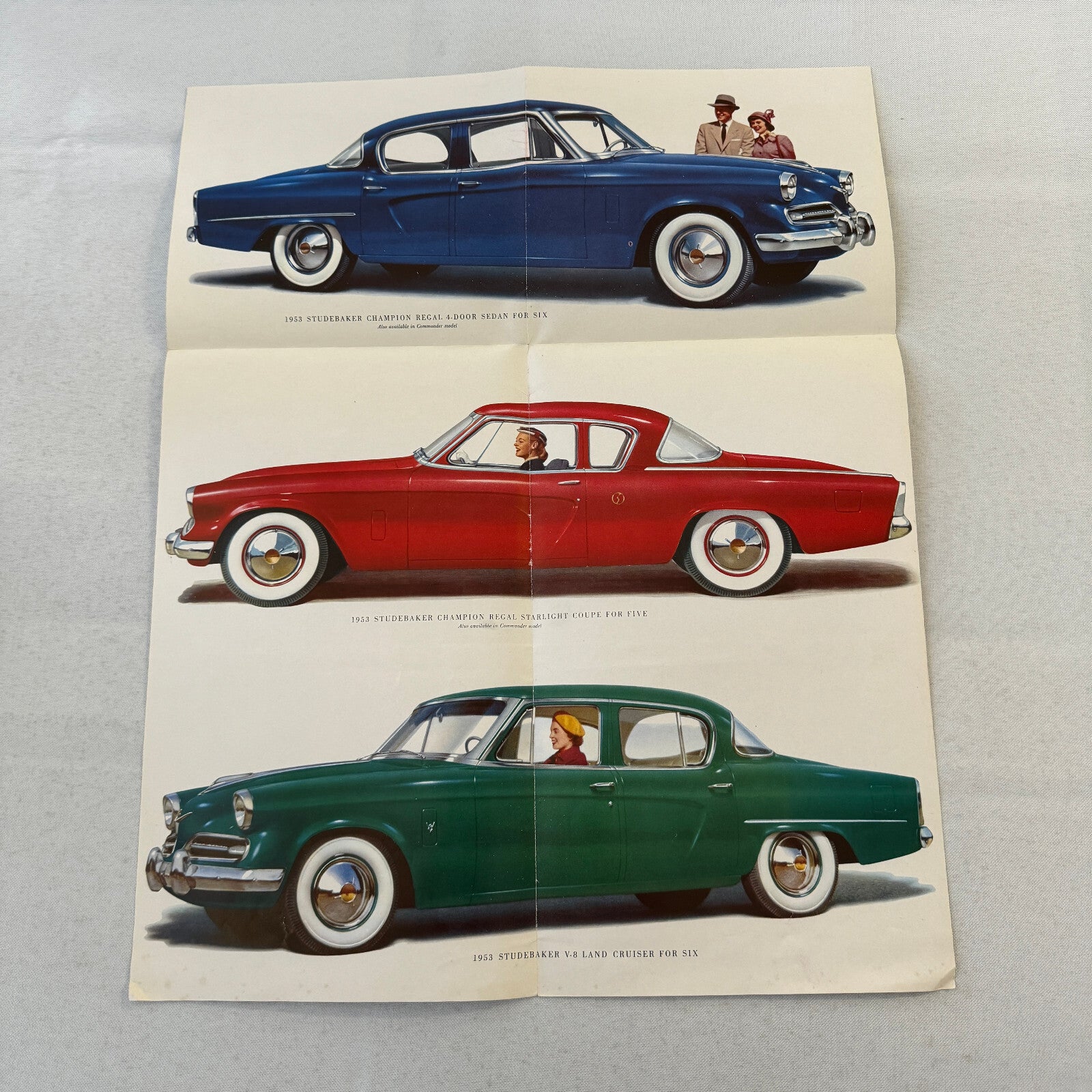 1953 Studebaker Car Sales Brochure Catalog Champion Commander Land Cruiser