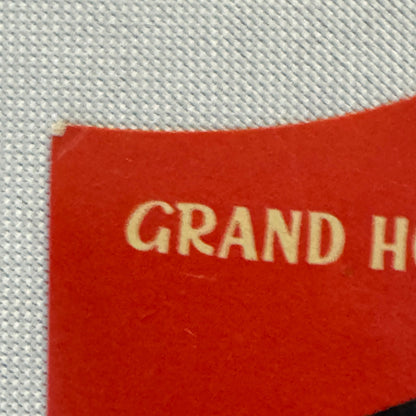 Vintage Hotel Travel Luggage Label Hotel Gellert Budapest Hungary