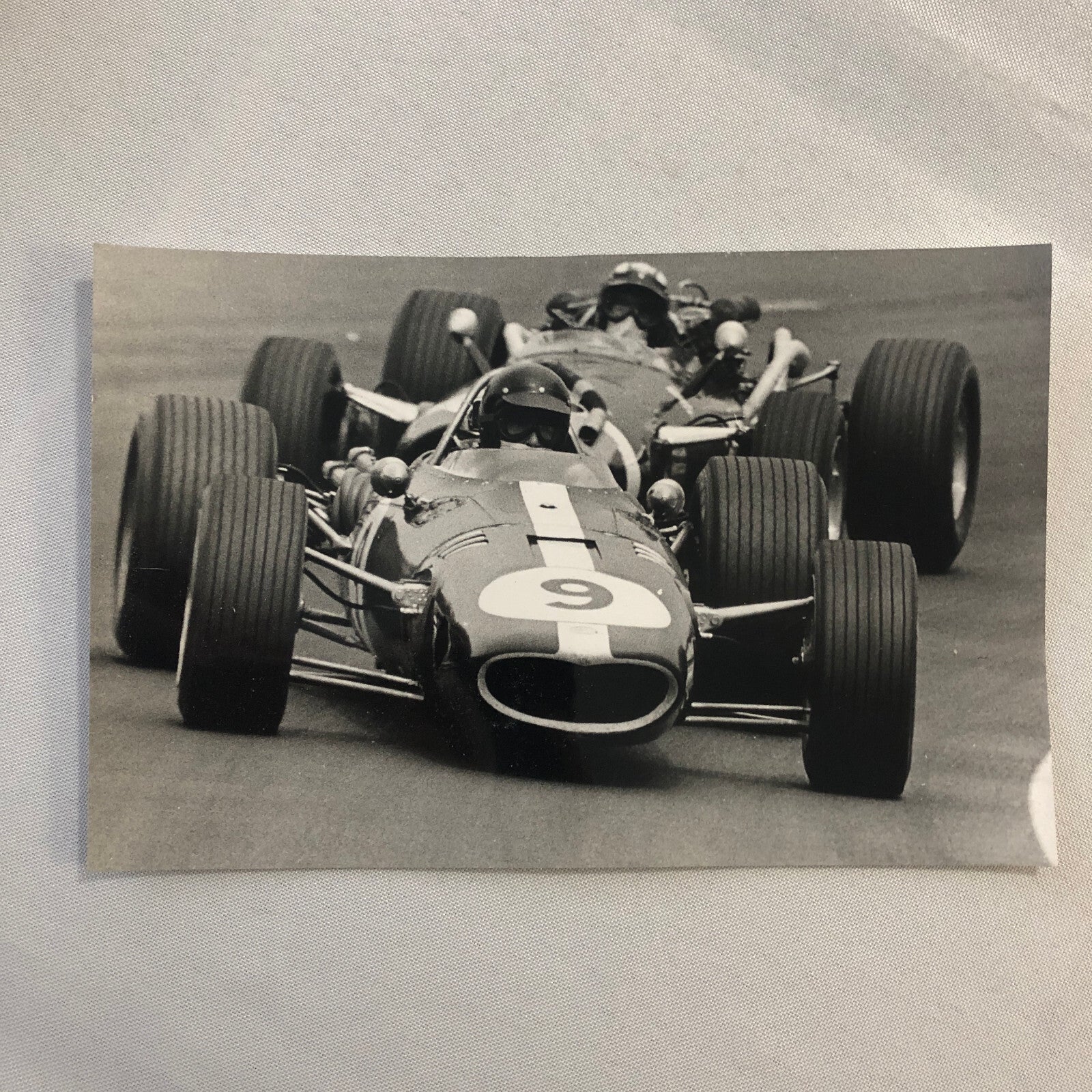 Racing Photo Photograph Dan Gurney Eagle and Jo Siffert Cooper Maserati 1967