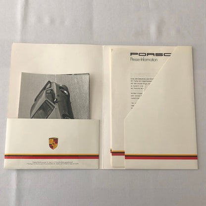 1981 1982 Porsche Press Kit w/ Photos 944 928 924 911SC 911 Turbo + GERMAN TEXT