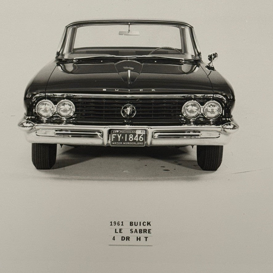 1961 Buick LeSabre 4-Door Hardtop Car Photo Photograph Print Vintage