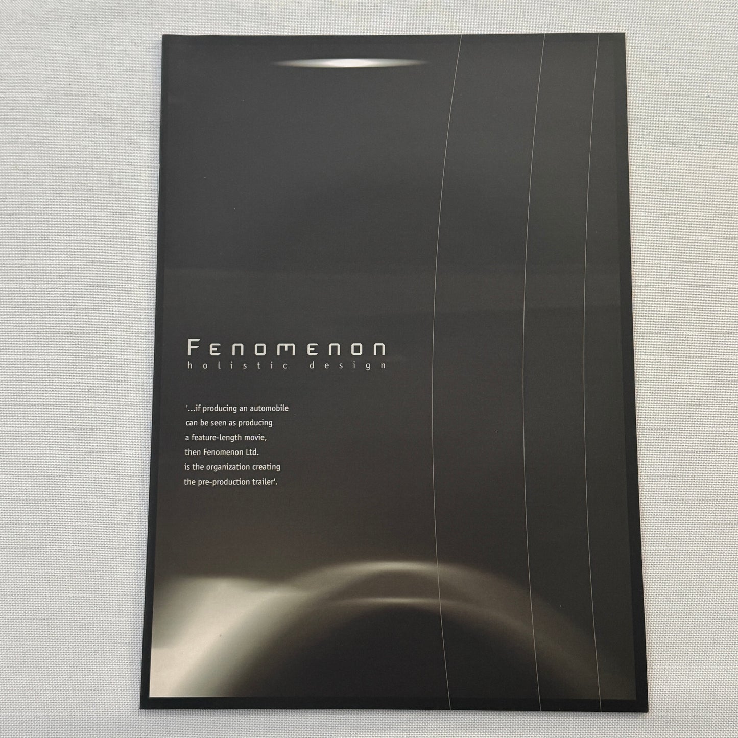 Fenomenon Stratos Concept Car Press Kit Lancia Stratos CD