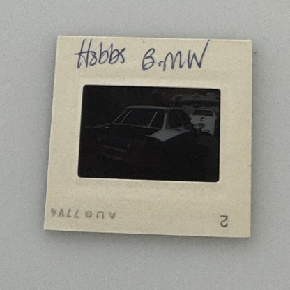 BMW 3.0 CSL David Hobbs Racing Car 35mm Slide Vintage Kodachrome Kodak