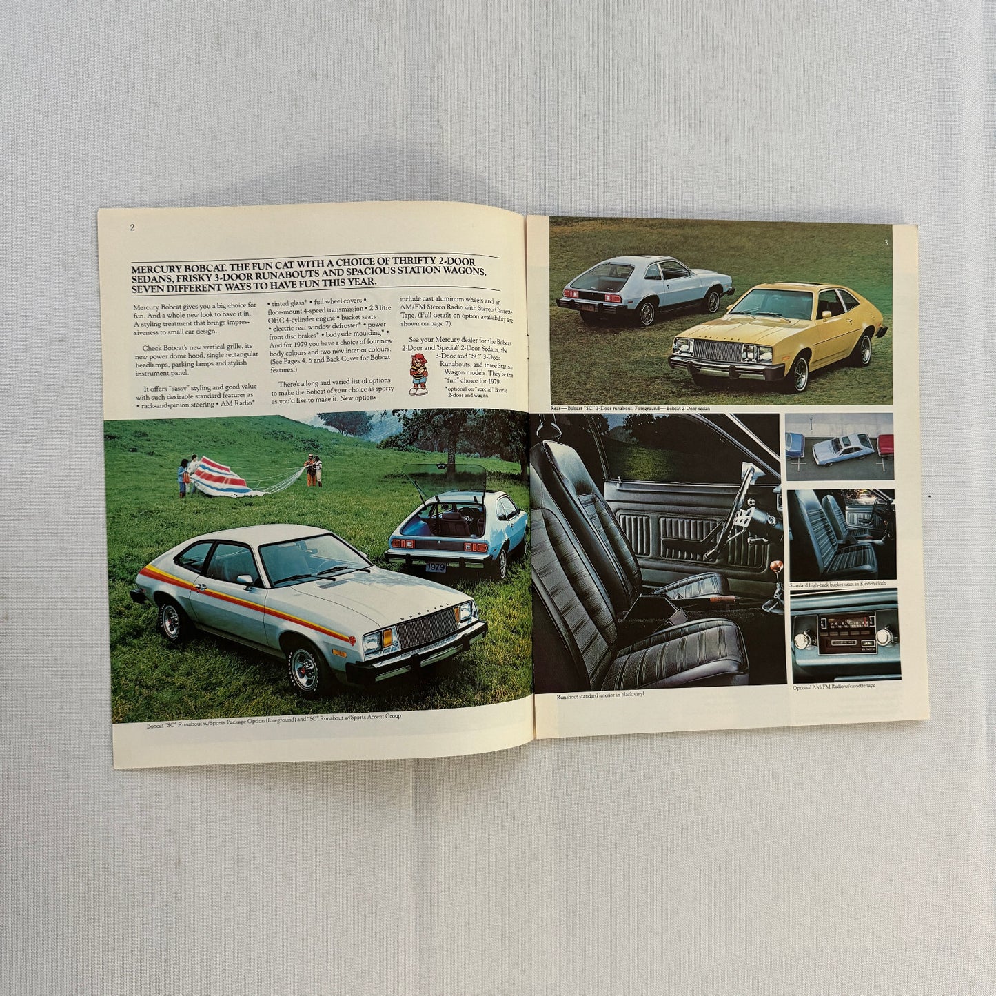 1979 Mercury Bobcat Car Sales Brochure Catalog Wagon Villager Sedan Runabout SC