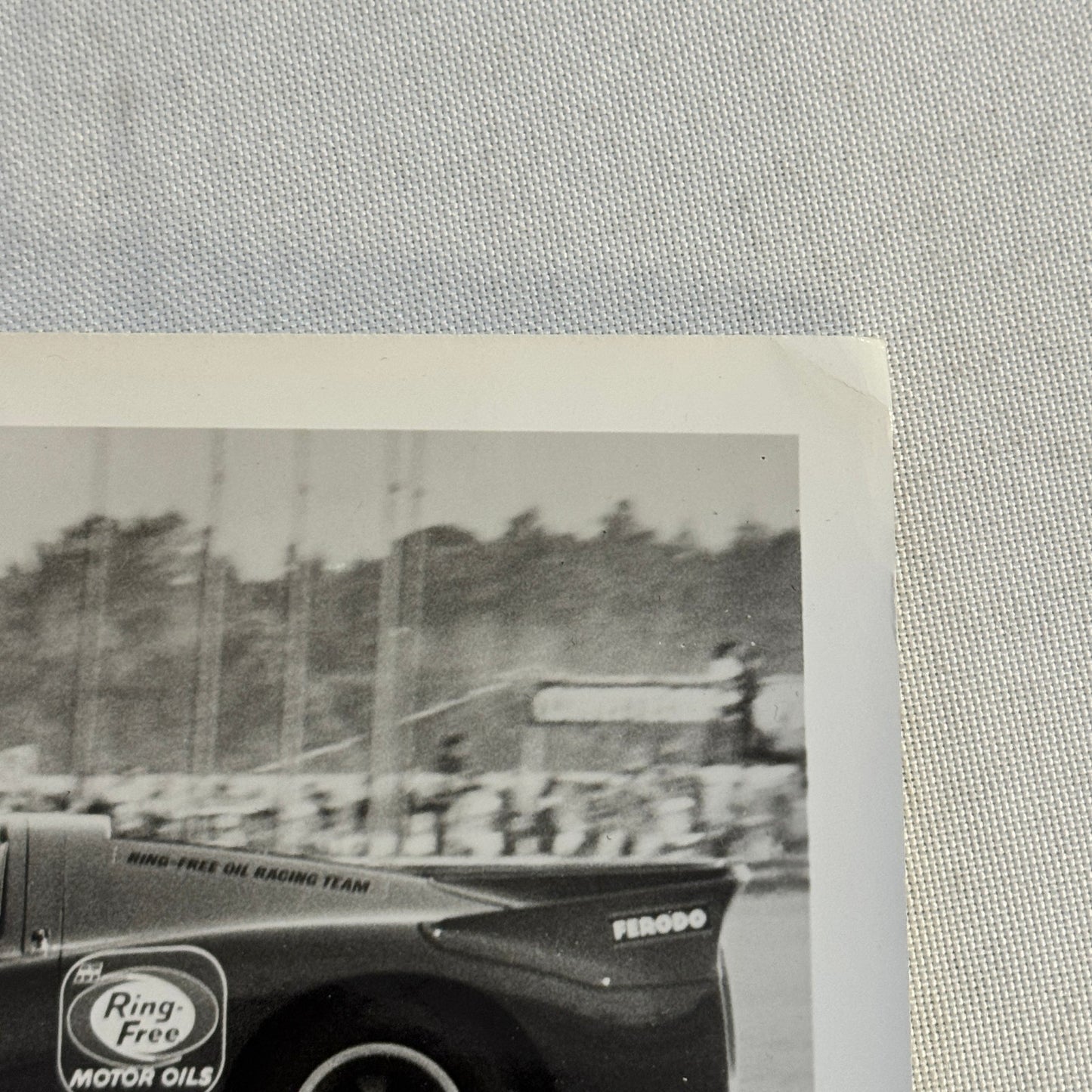 Vintage Racing Photo Photograph Chevron Cars MacMillan Motor Oil