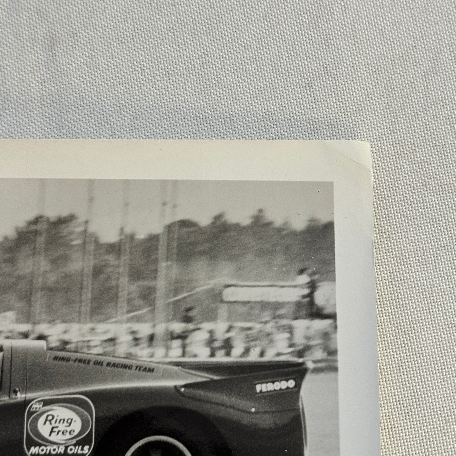 Vintage Racing Photo Photograph Chevron Cars MacMillan Motor Oil
