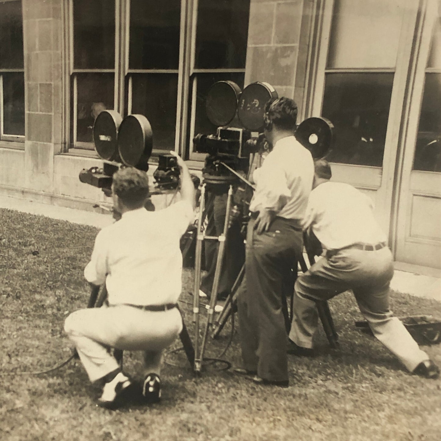 Press Photo Photograph Public Works Administrator on Camera 1933 Underwood Photo