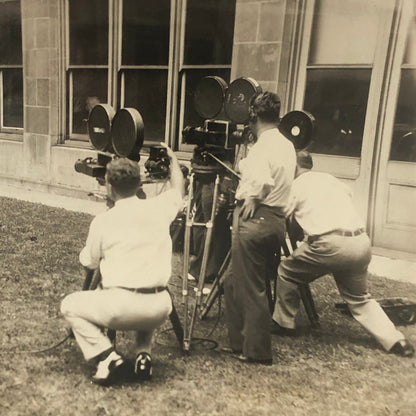 Press Photo Photograph Public Works Administrator on Camera 1933 Underwood Photo