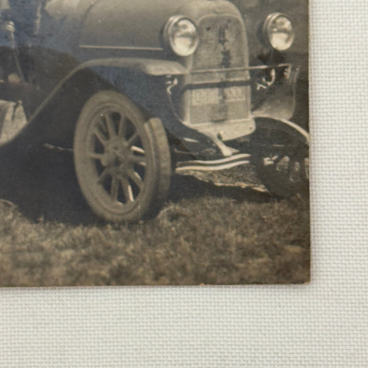 Vintage Photograph Photo Women with Antique Car Early Automobile