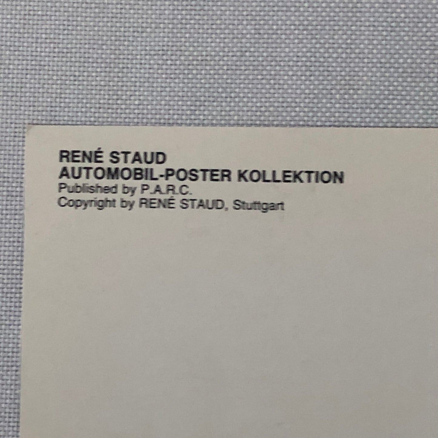 Ferrari 328 GTB Rene Staud Postcard Post Card Ferrari 328GTB