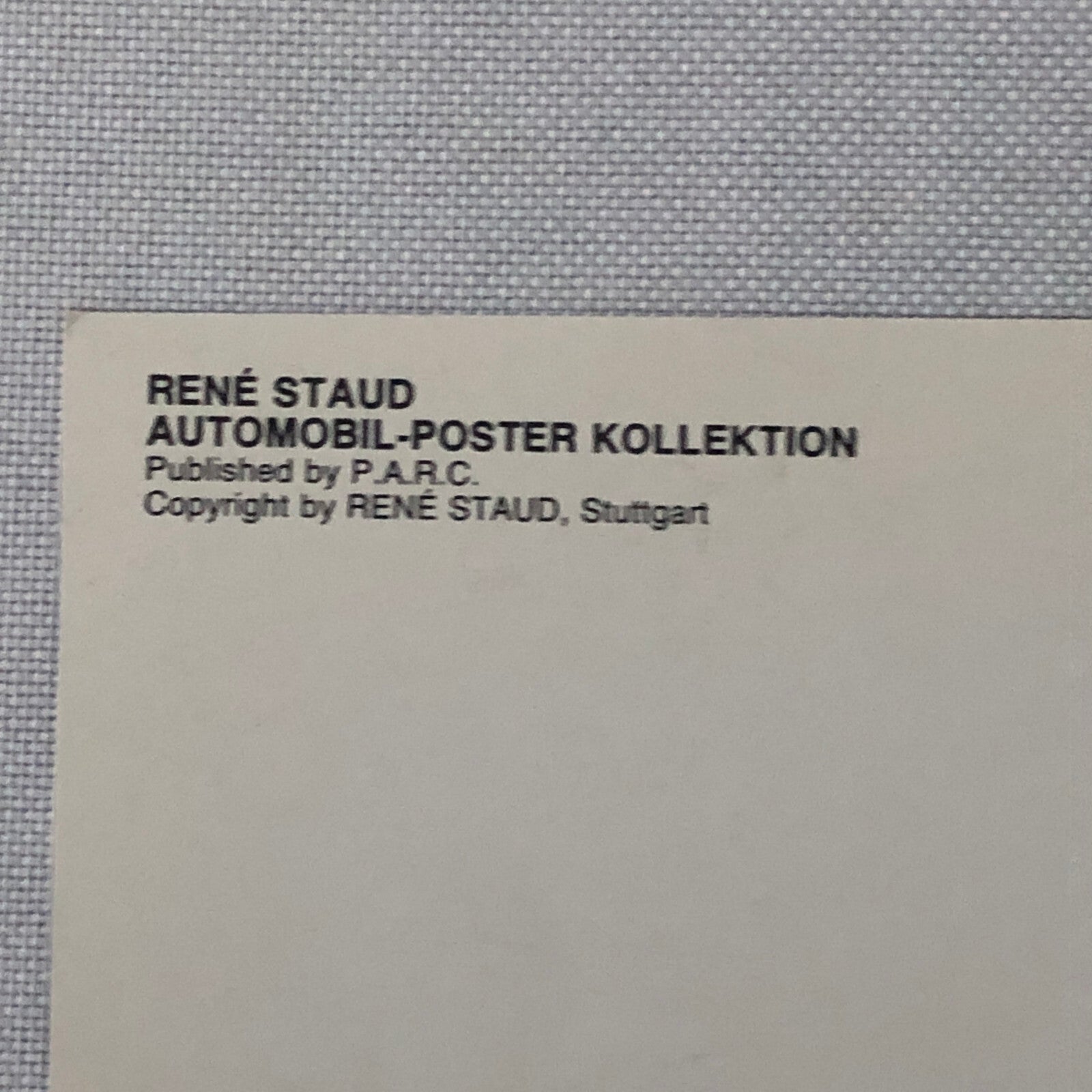 Ferrari 328 GTB Rene Staud Postcard Post Card Ferrari 328GTB