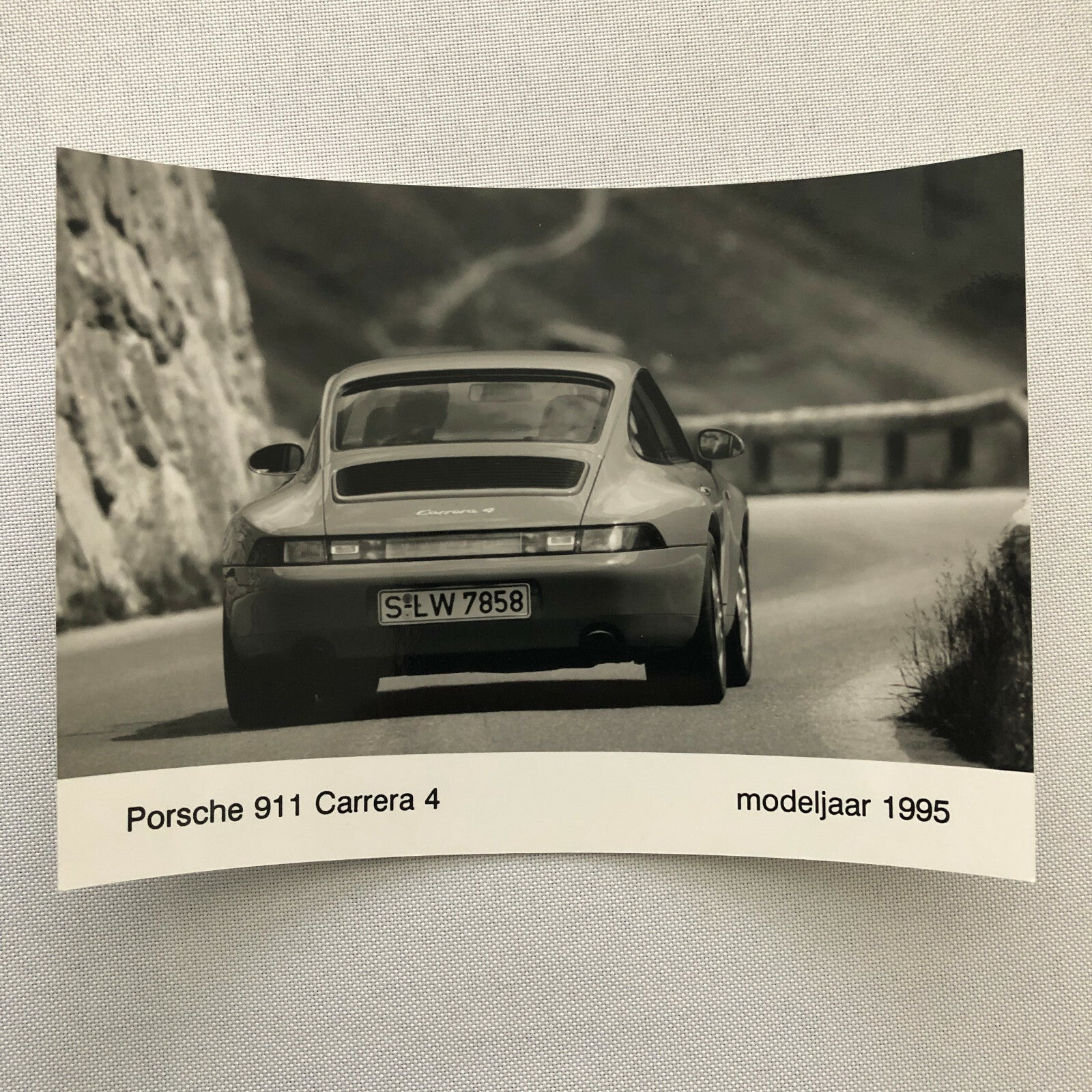 1995 Porsche 911 Carrera 4 Factory Press Photo Photograph Print 
