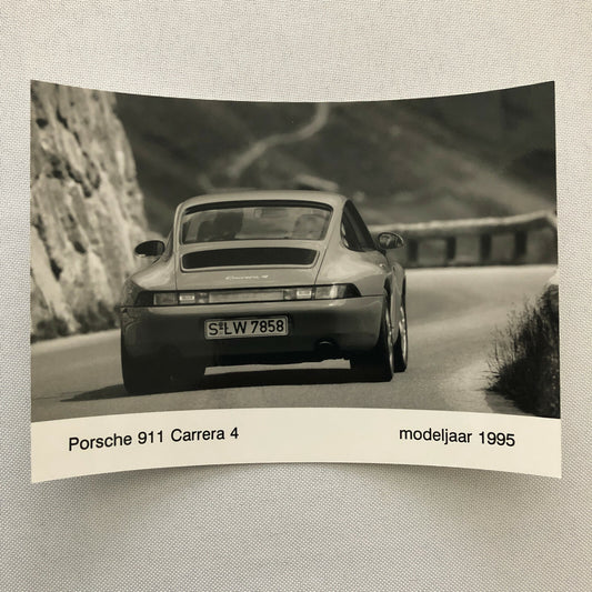 1995 Porsche 911 Carrera 4 Factory Press Photo Photograph Print 