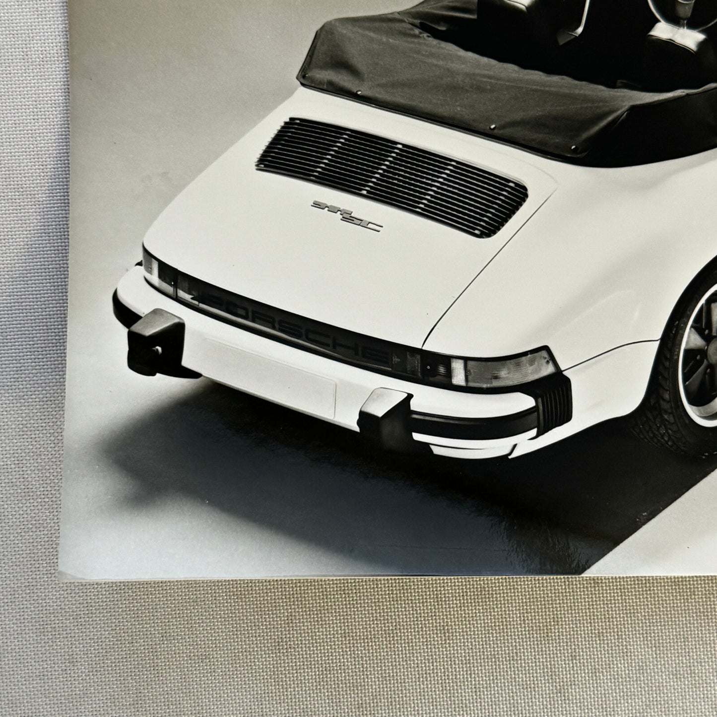 Vintage Porsche 911 SC Cabriolet Convertible Factory Werkfoto Press Photo