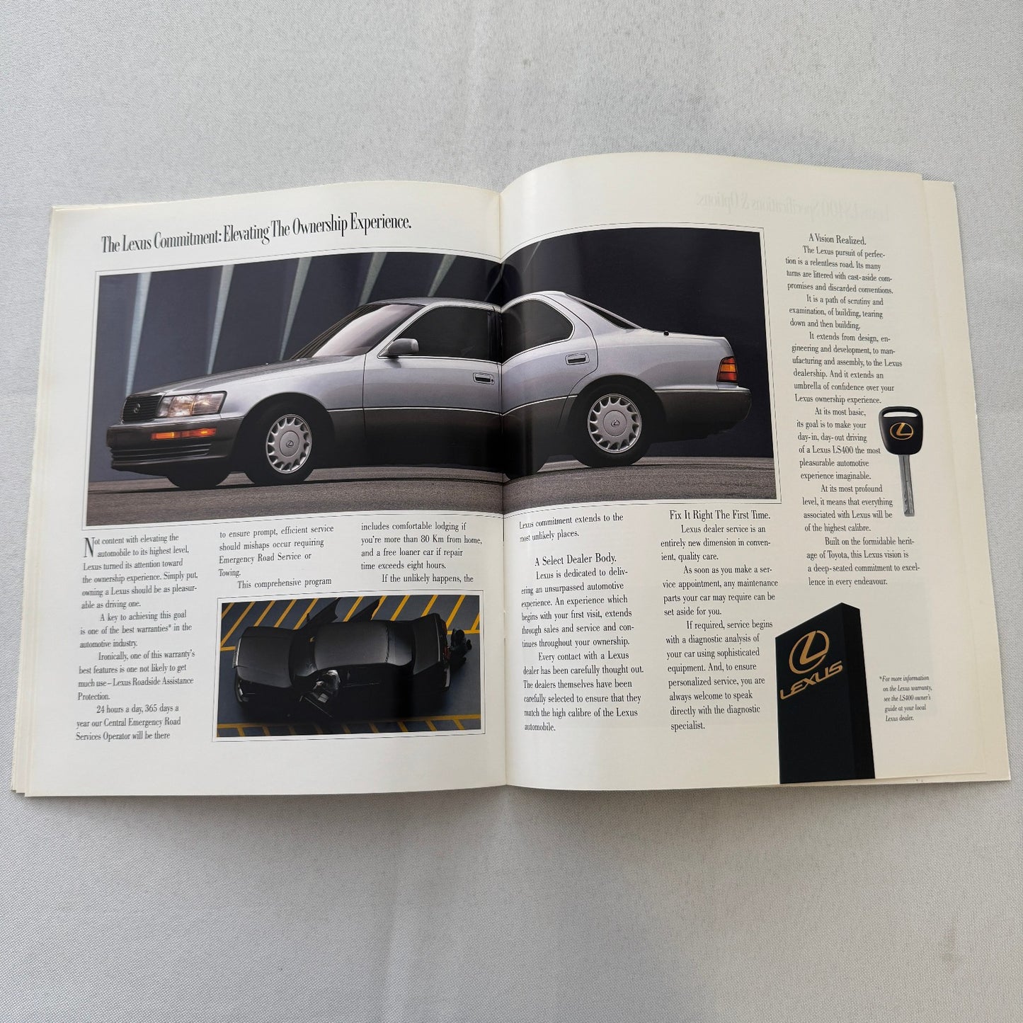 Lexus LS400 Car Sales Brochure Catalog Advertising Canadian Lexus LS 400 Vintage