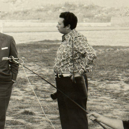 Vintage Racing Photo Juan Manuel Fangio Rome Grand Prix F2 Race Italy Motorsport