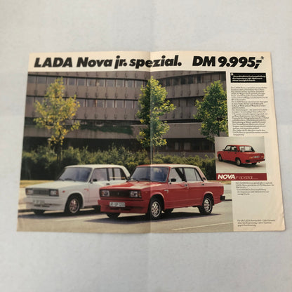 Lada Nova Special Spezial Car Sales Brochure Catalog GERMAN Text European