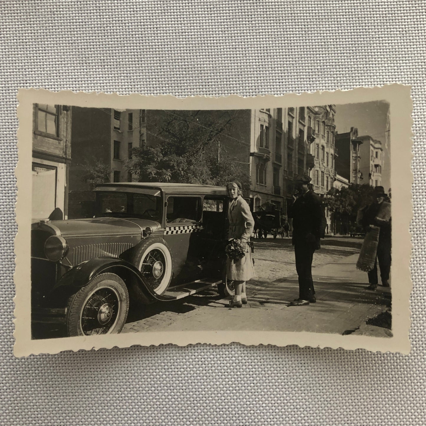 Vintage Photo Photograph Lot Taxi Cab Car Automobile People Woman AL22SM1