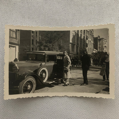 Vintage Photo Photograph Lot Taxi Cab Car Automobile People Woman AL22SM1