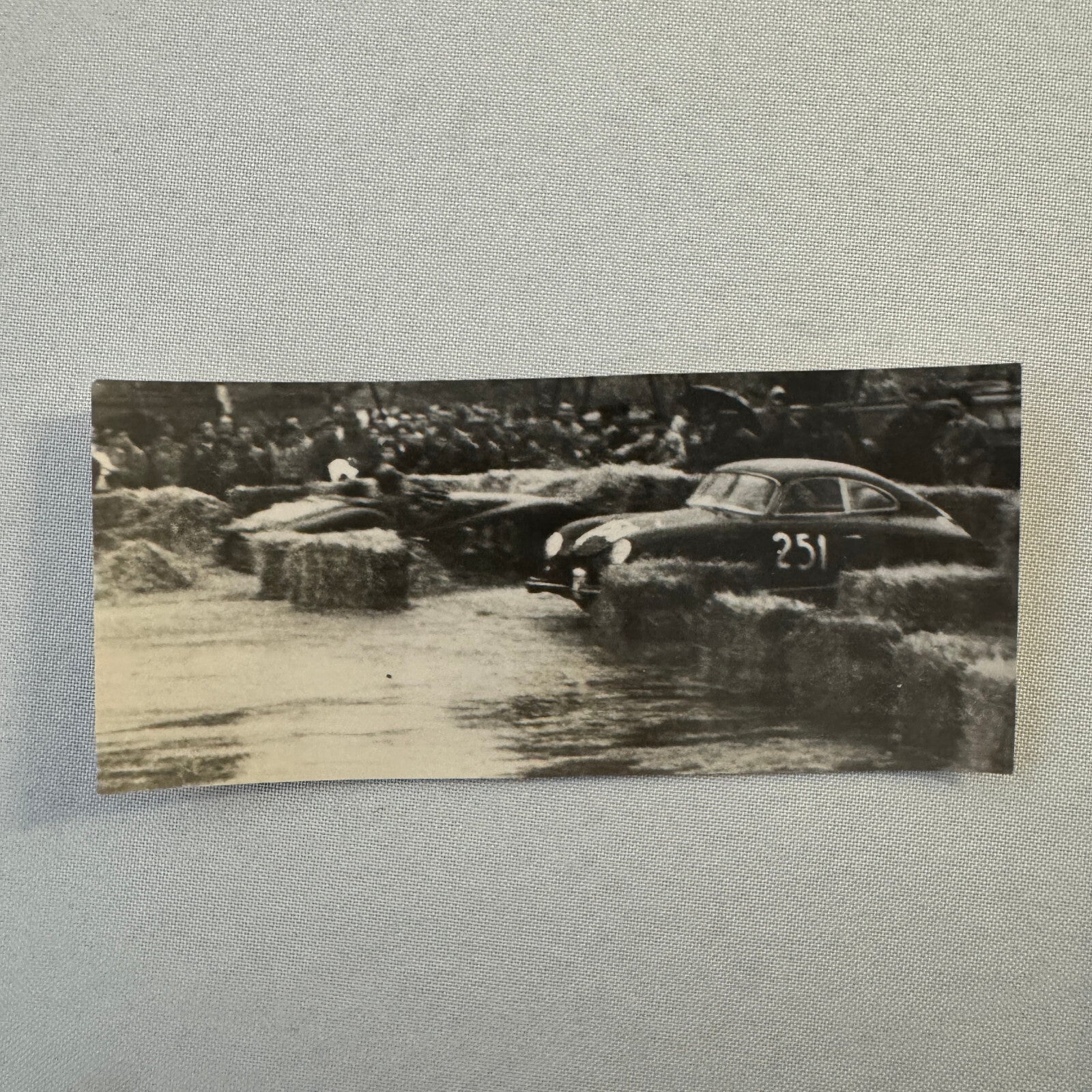 Vintage Porsche 356 Racing Car Press Photo Photograph
