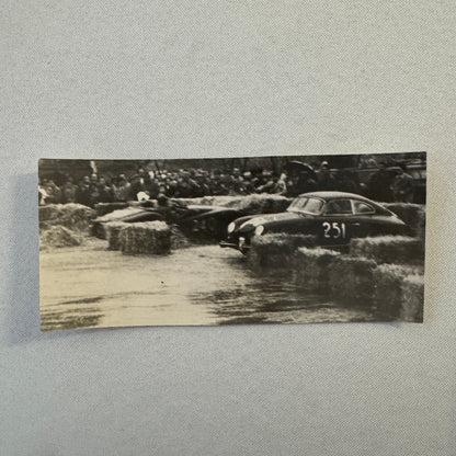 Vintage Porsche 356 Racing Car Press Photo Photograph