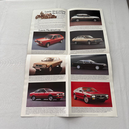 Vintage LANCIA Car Sales Brochure Delta Trevi HPE Gamma Monte Carlo UK Market