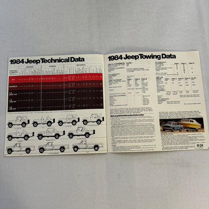 1984 Jeep Sales Brochure Catalog CJ Scrambler Pickup Renegade Laredo