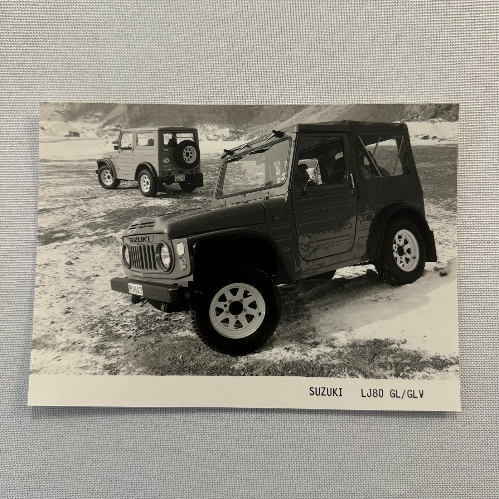 Suzuki LJ80 GL and LJ80 GLV Factory Press Photo Photograph