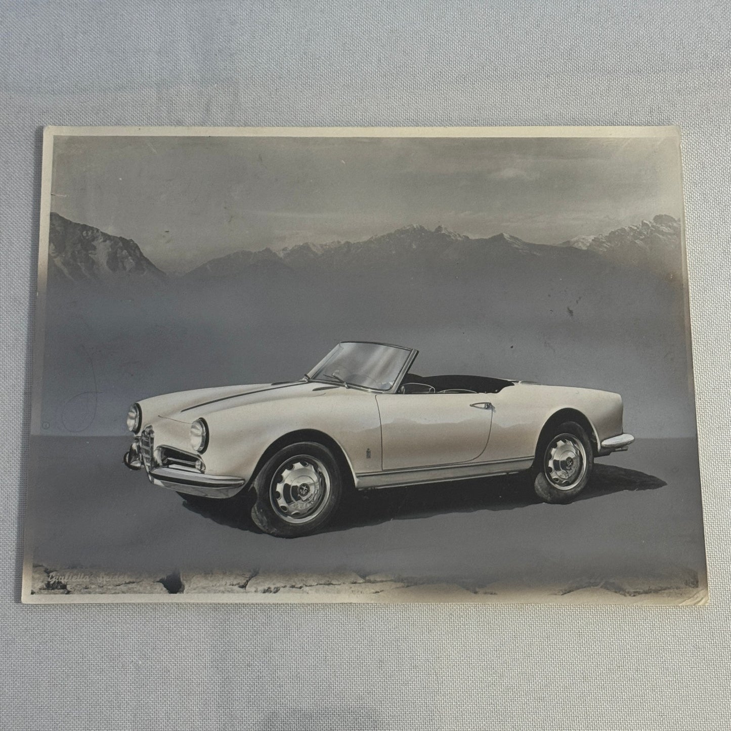 Alfa Romeo Giulietta Spider Factory Press Photo Photograph Autocar Magazine 1959