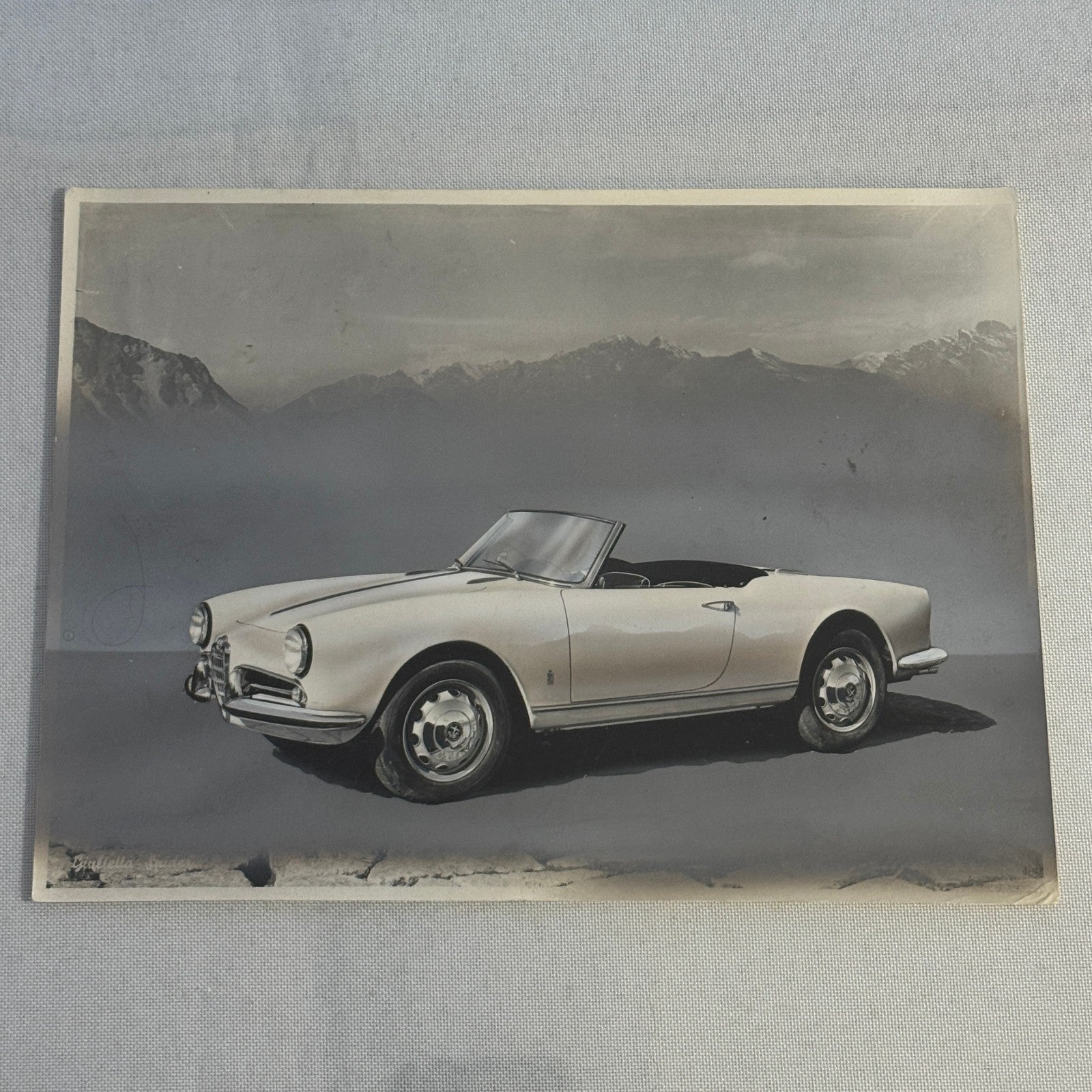 Alfa Romeo Giulietta Spider Factory Press Photo Photograph Autocar Magazine 1959
